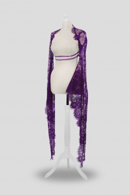 Bolero purple lace