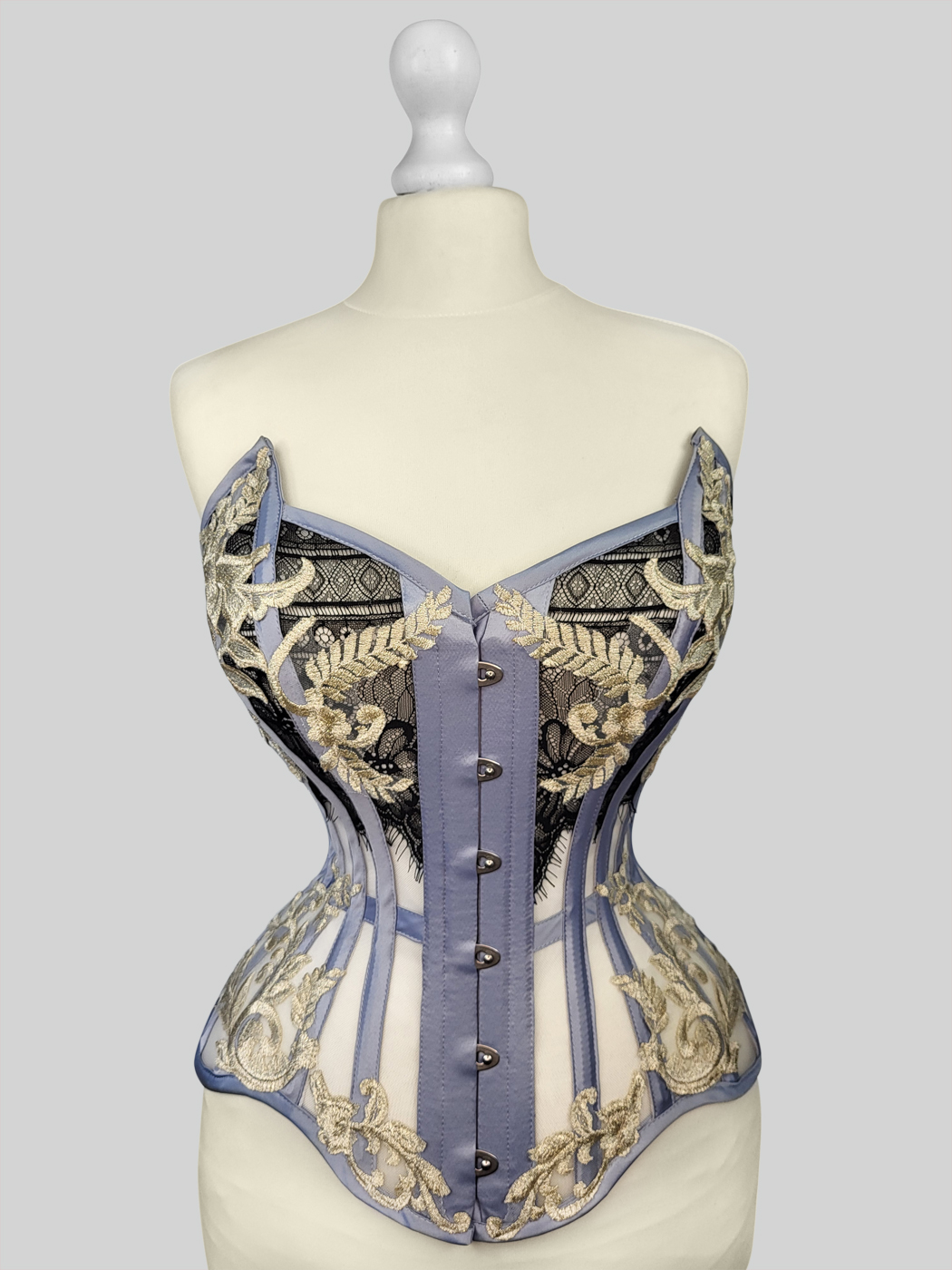 Corset overbust ice pearl