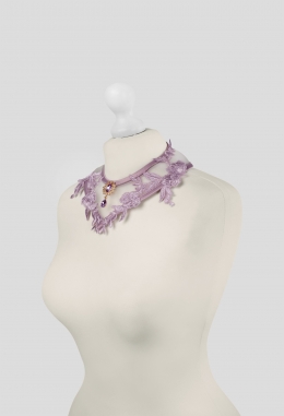 Necklace lilac & gold